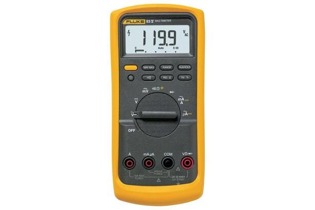 Fluke 83V Endüstriyel True-RMS Dijital Multimetre | Hassas Gerilim ve Frekans Ölçüm Cihazı
