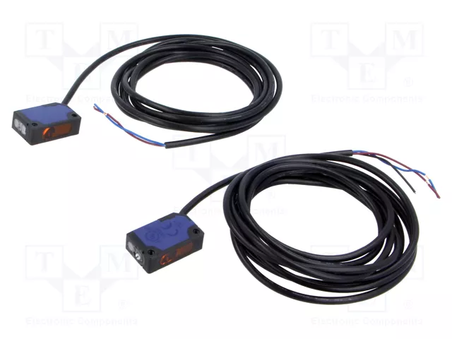Minyatür Karşılıklı Tip Fotoelektrik Sensör Sistemi (Thru-beam, PNP, 2 Metre Kablolu)