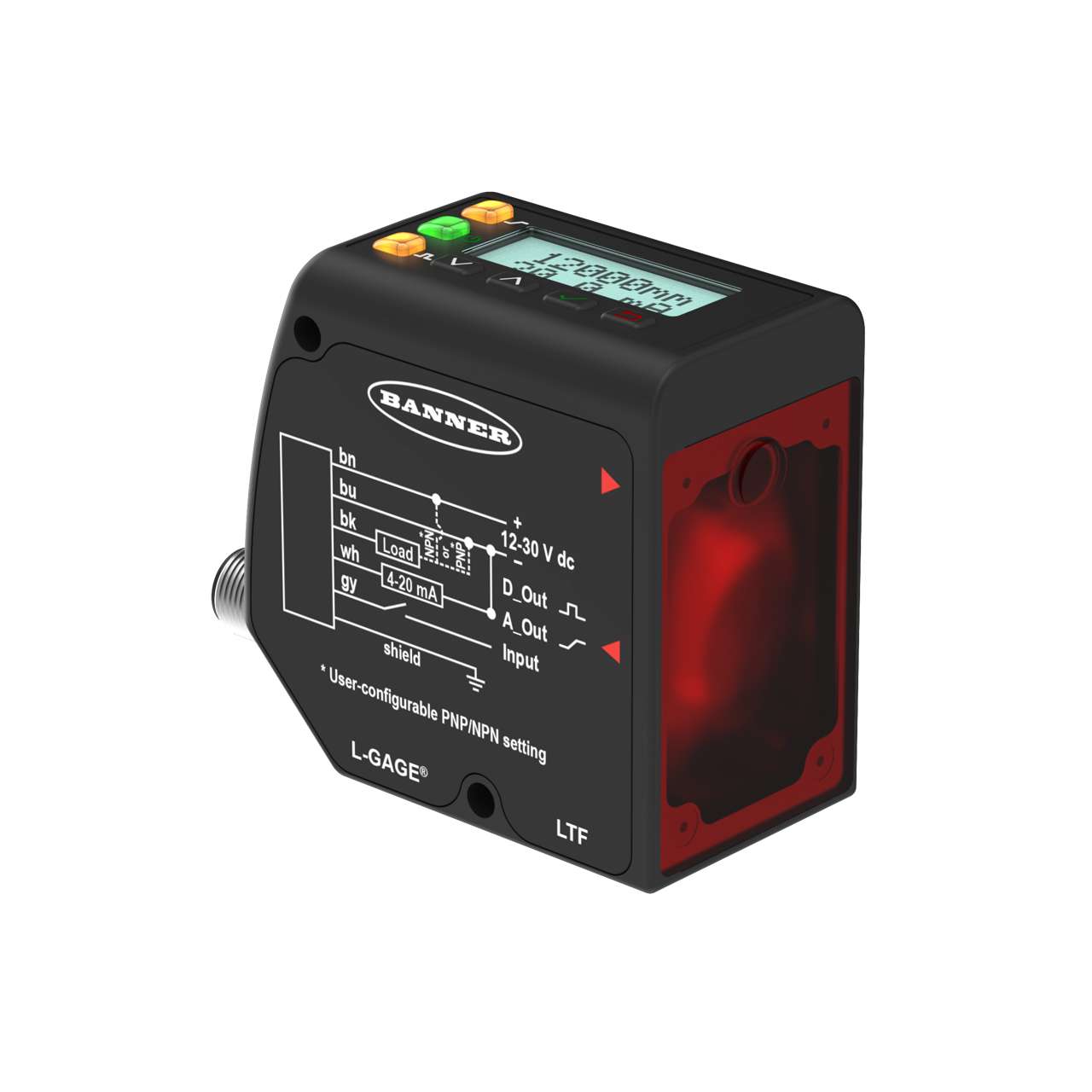 Banner LTF12IC2LDQ 12m Lazer Mesafe Sensörü