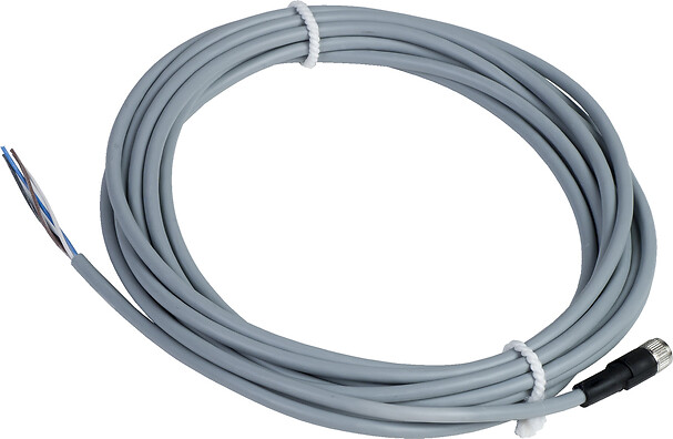 M8 Dişi Konnektörlü Kablo (Düz, 4 Pin, 5 Metre PVC)