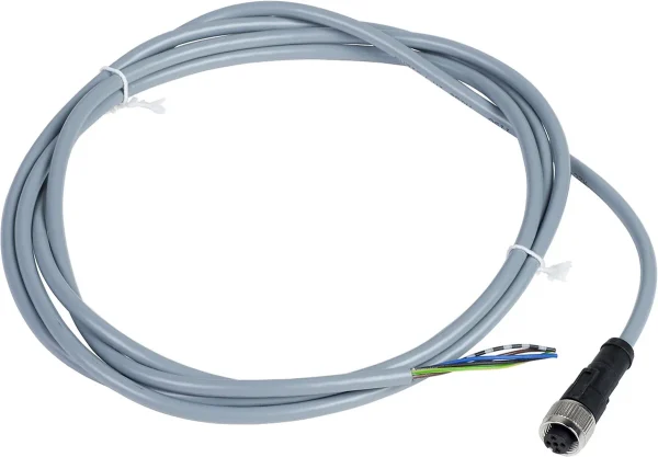M12 Dişi Konnektörlü Kablo (Düz, 5 Pin, 10 Metre PVC)